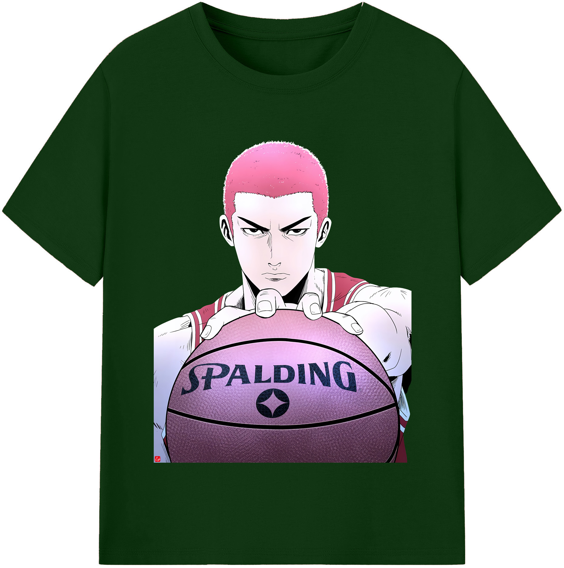 SLAM DUNK／スラムダンク 綿100％半袖Tシャツ（フロントプリント）